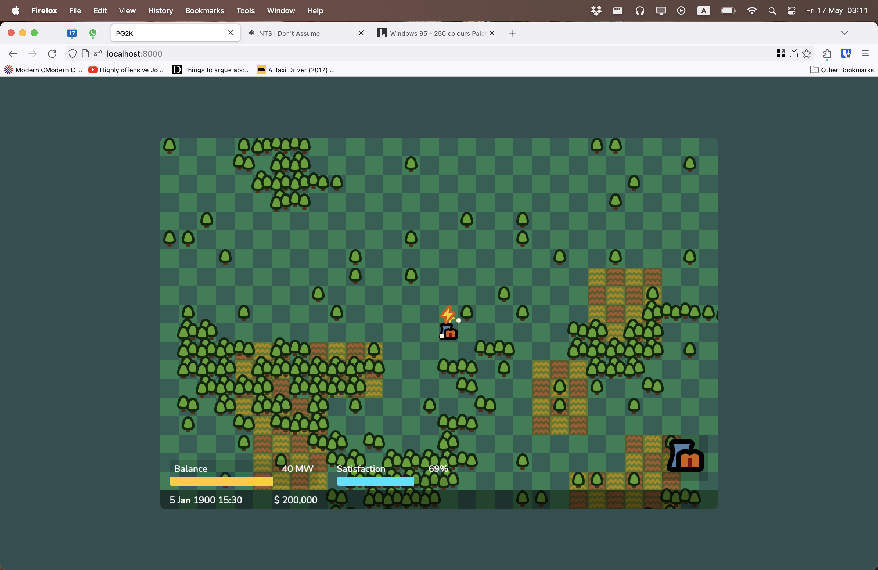 Early power distribution with balance bar and procedural forests
