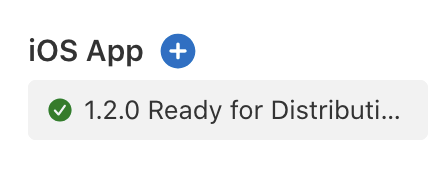 App Store Connect showing electrobillion 1.2.0 ready for distribution