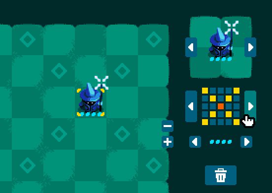 Maginet level editor showcasing various mage types Maginet level editor showcasing various mage types